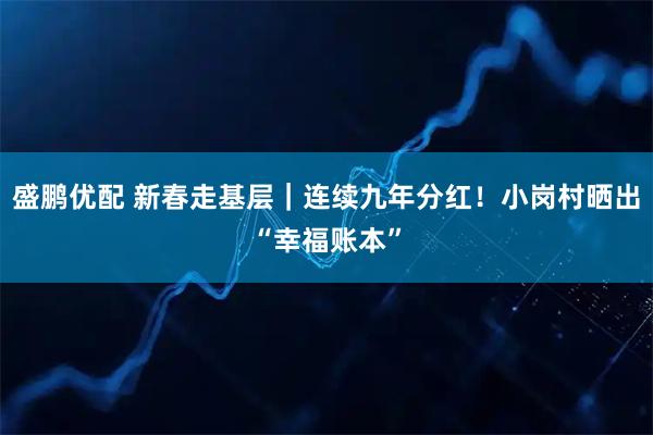盛鹏优配 新春走基层｜连续九年分红！小岗村晒出“幸福账本”